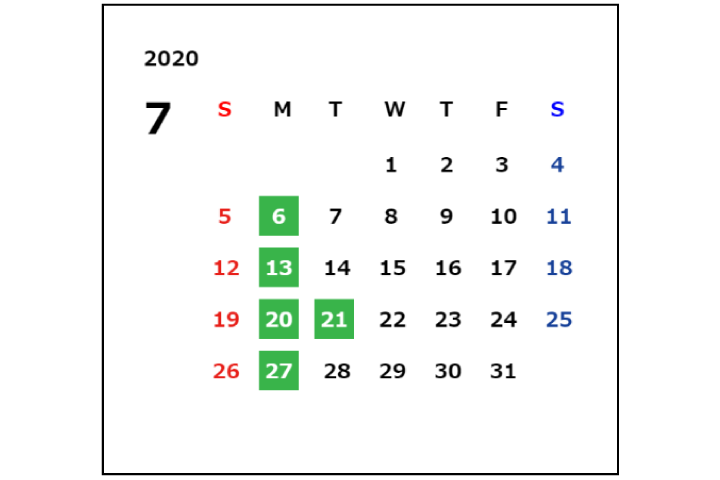 7月150%済